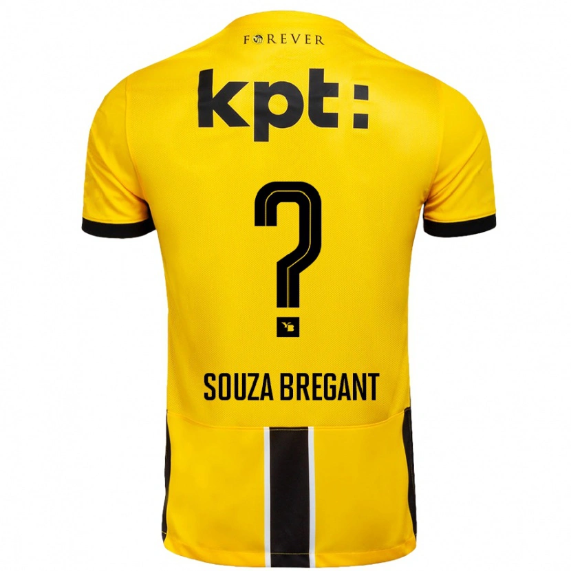 Danxen Damen Pietro Souza Bregant #0 Gelb Schwarz Heimtrikot Trikot 2024/25 T-Shirt Schweiz