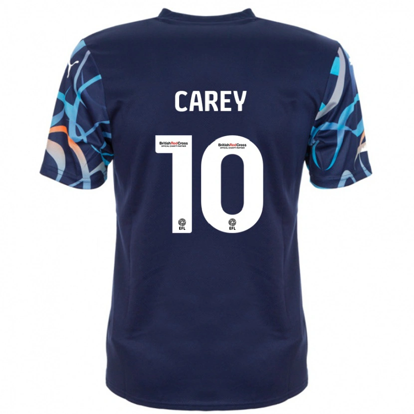 Danxen Damen Sonny Carey #10 Marineblau Auswärtstrikot Trikot 2024/25 T-Shirt Schweiz