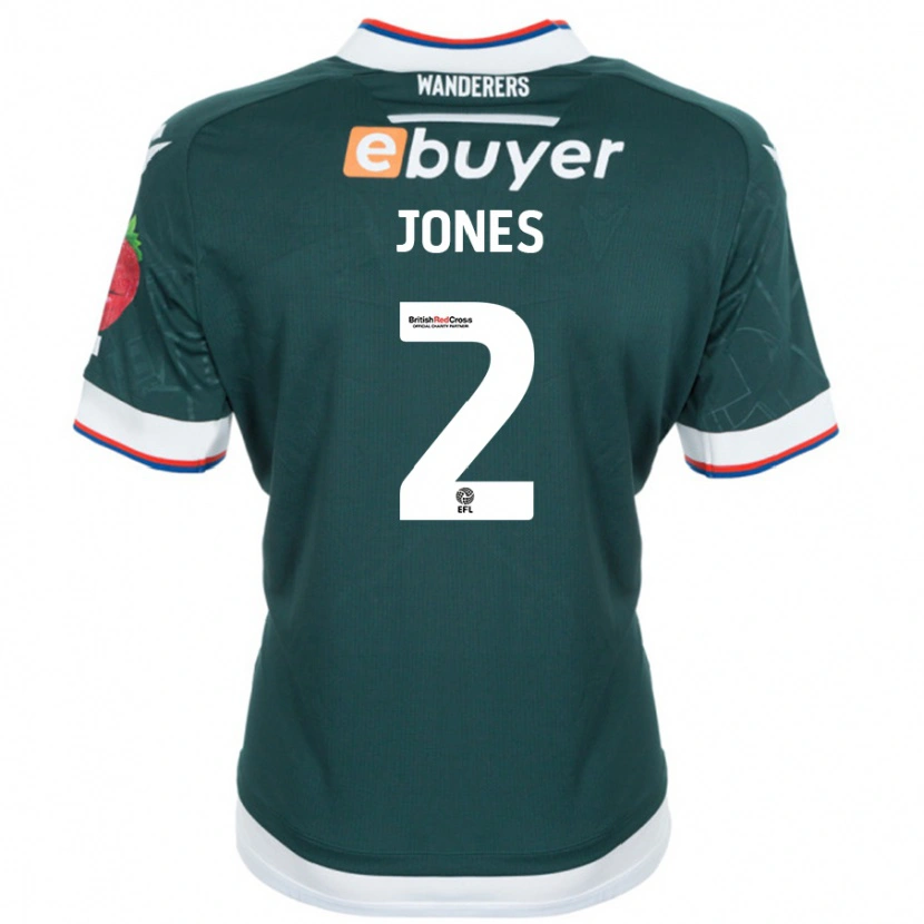 Danxen Damen Gethin Jones #2 Dunkelgrün Auswärtstrikot Trikot 2024/25 T-Shirt Schweiz