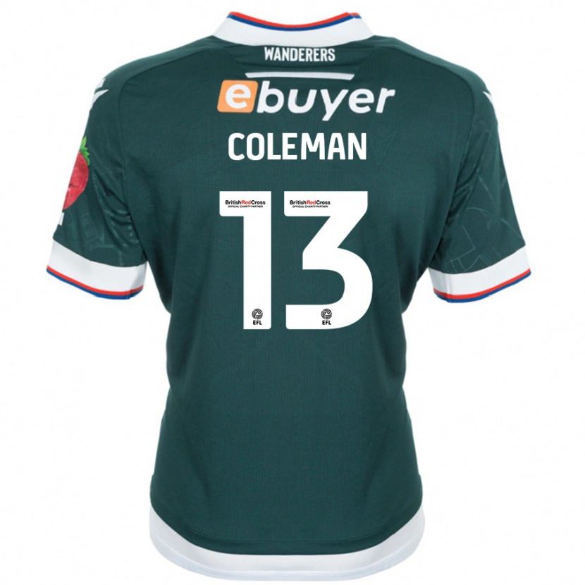 Danxen Damen Joel Coleman #13 Dunkelgrün Auswärtstrikot Trikot 2024/25 T-Shirt Schweiz