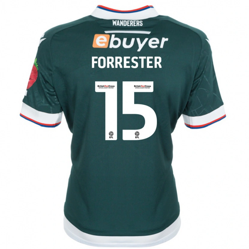 Danxen Damen Will Forrester #15 Dunkelgrün Auswärtstrikot Trikot 2024/25 T-Shirt Schweiz