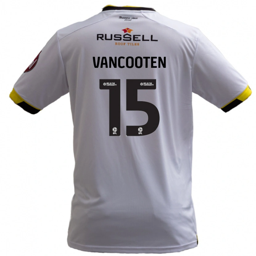Danxen Damen Terence Vancooten #15 Weiß Auswärtstrikot Trikot 2024/25 T-Shirt Schweiz