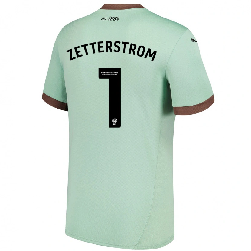 Danxen Damen Jacob Widell Zetterström #1 Blassgrün Auswärtstrikot Trikot 2024/25 T-Shirt Schweiz