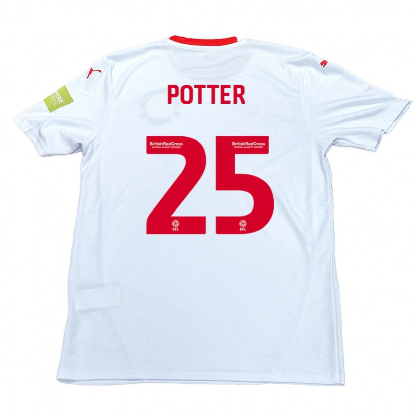 Danxen Damen Finley Potter #25 Weiß Auswärtstrikot Trikot 2024/25 T-Shirt Schweiz