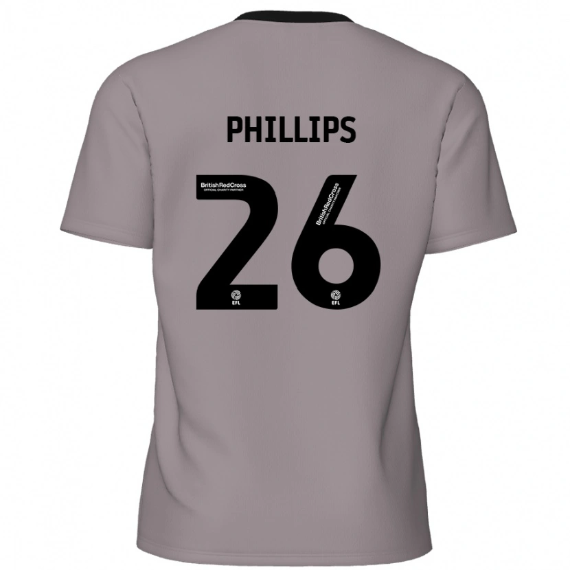 Danxen Damen Noah Phillips #26 Grau Auswärtstrikot Trikot 2024/25 T-Shirt Schweiz