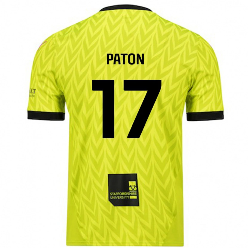 Danxen Damen Ruari Paton #17 Fluoreszierend Grün Auswärtstrikot Trikot 2024/25 T-Shirt Schweiz