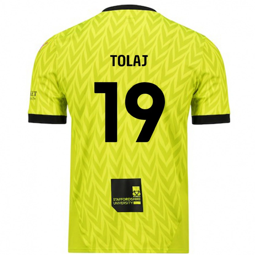 Danxen Damen Lorent Tolaj #19 Fluoreszierend Grün Auswärtstrikot Trikot 2024/25 T-Shirt Schweiz