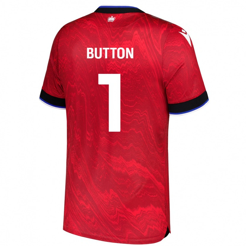 Danxen Damen David Button #1 Rot Schwarz Auswärtstrikot Trikot 2024/25 T-Shirt Schweiz