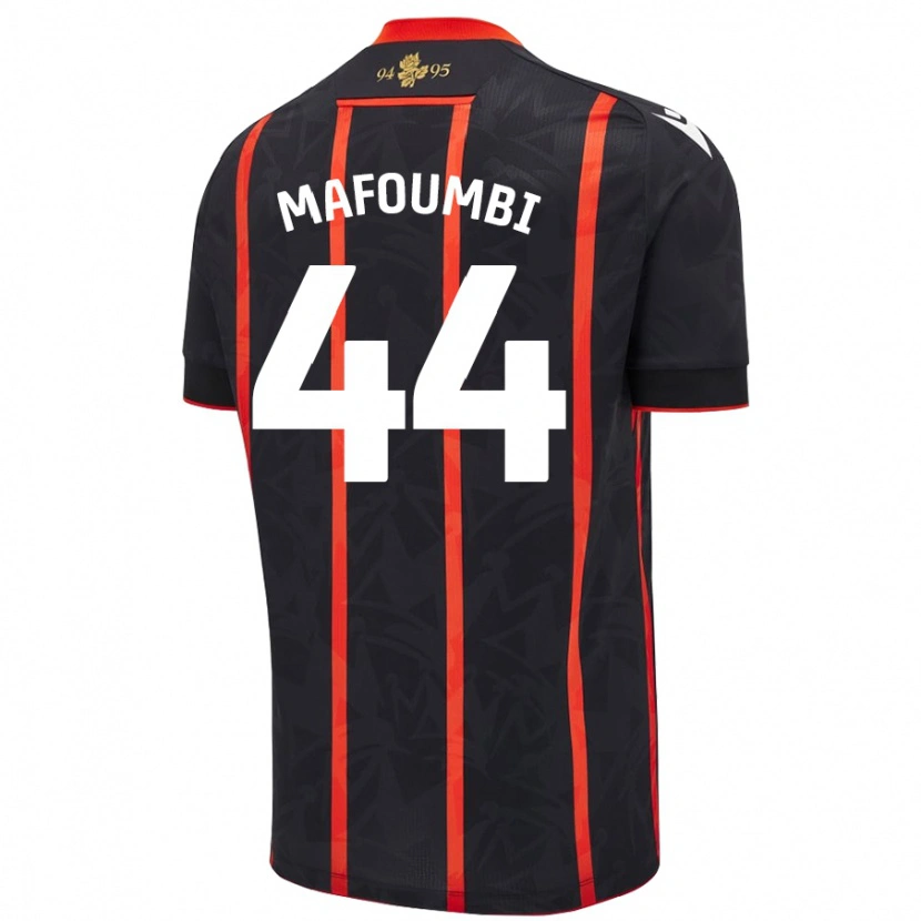 Danxen Damen Exaucé Mafoumbi #44 Schwarz Rot Auswärtstrikot Trikot 2024/25 T-Shirt Schweiz