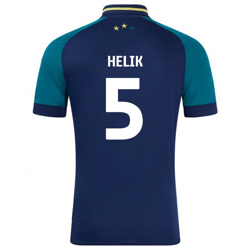Danxen Damen Michal Helik #5 Marine Dunkelgrün Auswärtstrikot Trikot 2024/25 T-Shirt Schweiz