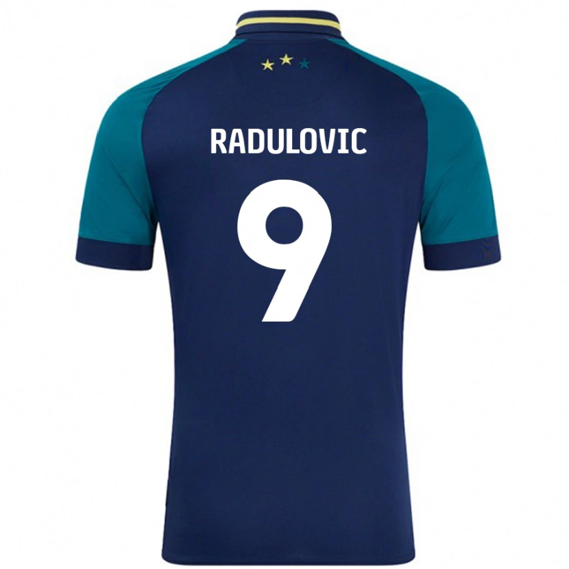 Danxen Damen Bojan Radulovic #9 Marine Dunkelgrün Auswärtstrikot Trikot 2024/25 T-Shirt Schweiz