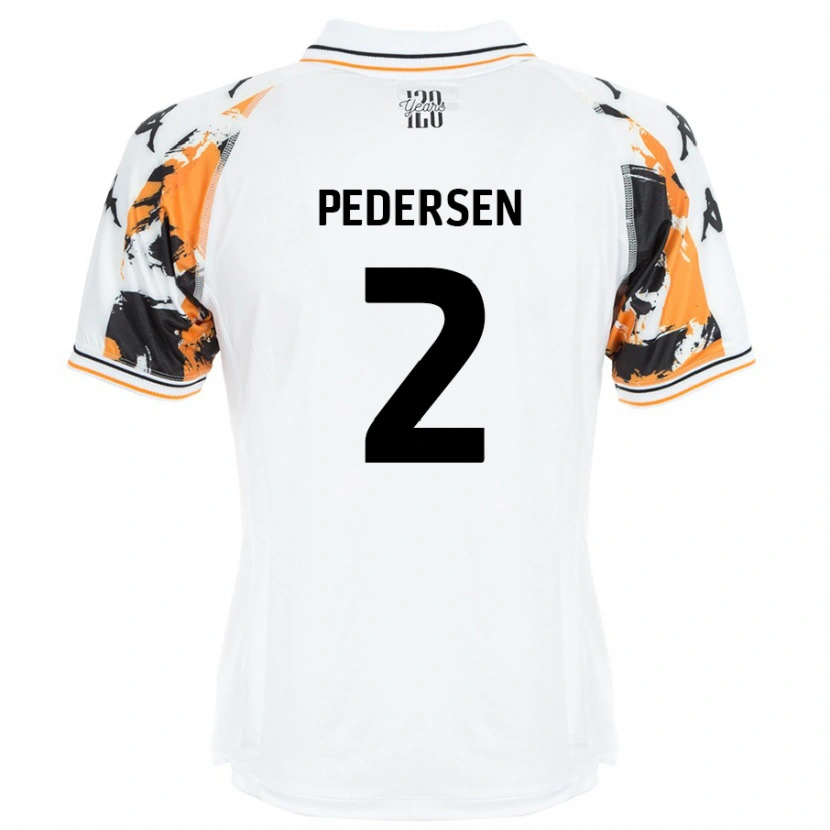 Danxen Damen Eden Pedersen #2 Weiß Auswärtstrikot Trikot 2024/25 T-Shirt Schweiz