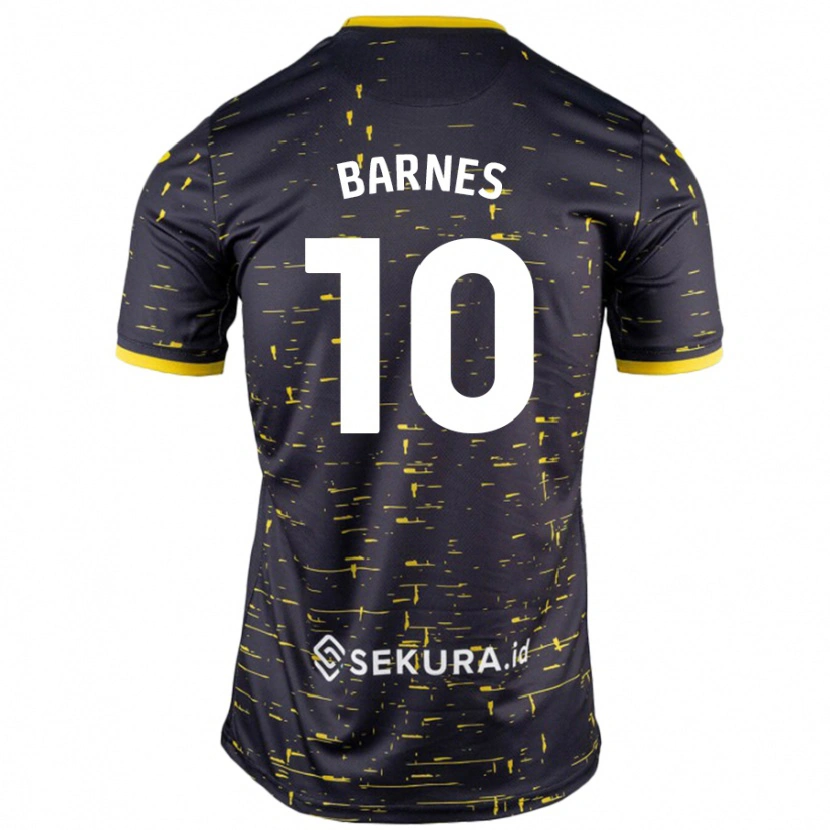 Danxen Damen Ashley Barnes #10 Schwarz Gelb Auswärtstrikot Trikot 2024/25 T-Shirt Schweiz