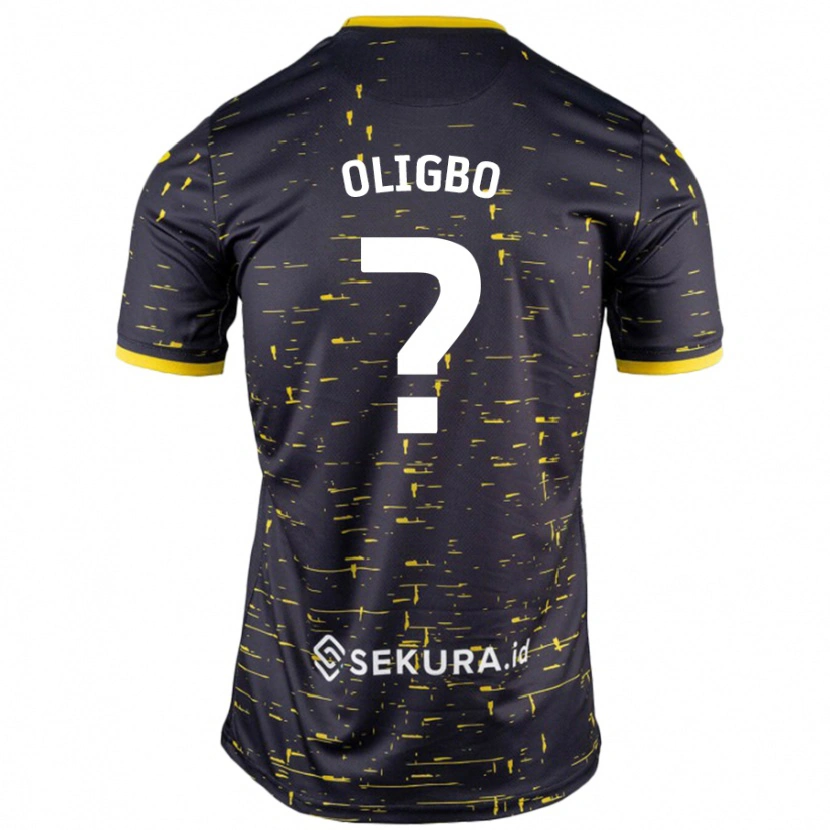 Danxen Damen Finlay Oligbo #0 Schwarz Gelb Auswärtstrikot Trikot 2024/25 T-Shirt Schweiz
