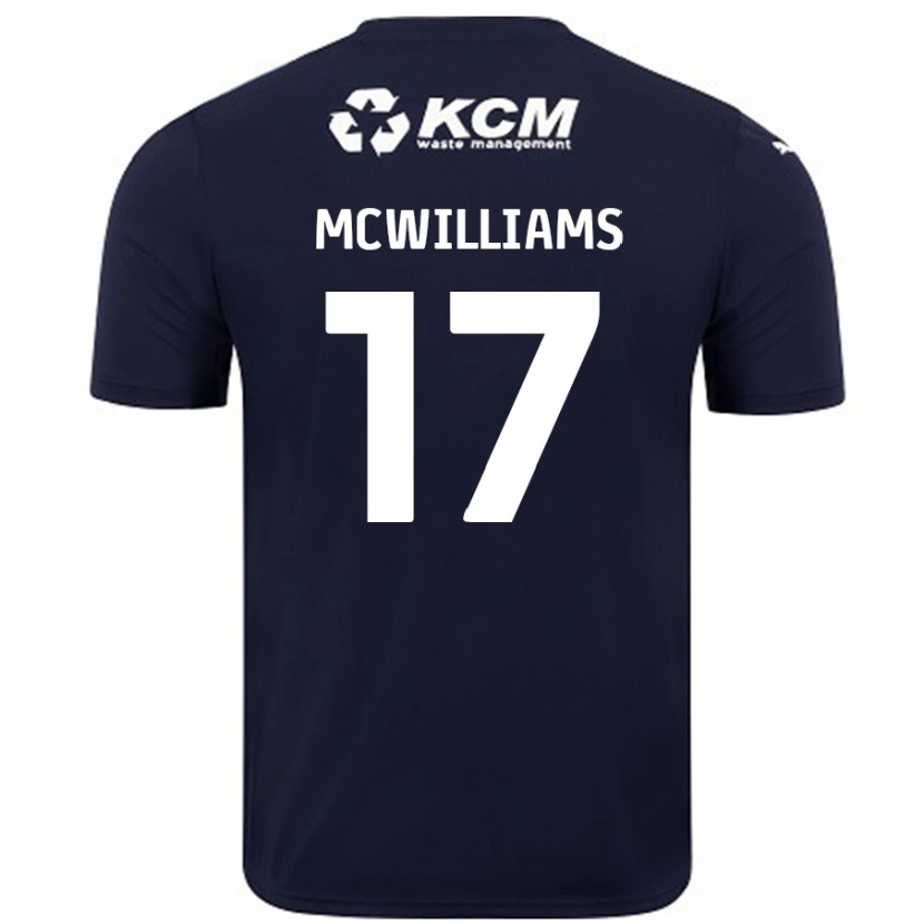 Danxen Damen Shaun Mcwilliams #17 Marineblau Auswärtstrikot Trikot 2024/25 T-Shirt Schweiz