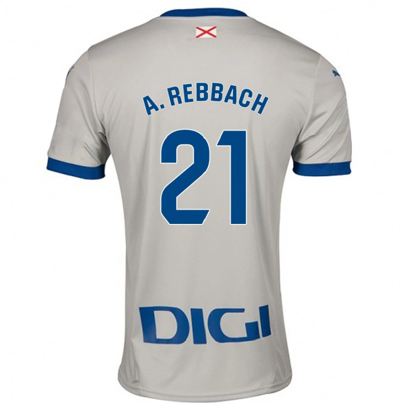 Danxen Damen Abde Rebbach #21 Hellgrau Auswärtstrikot Trikot 2024/25 T-Shirt Schweiz