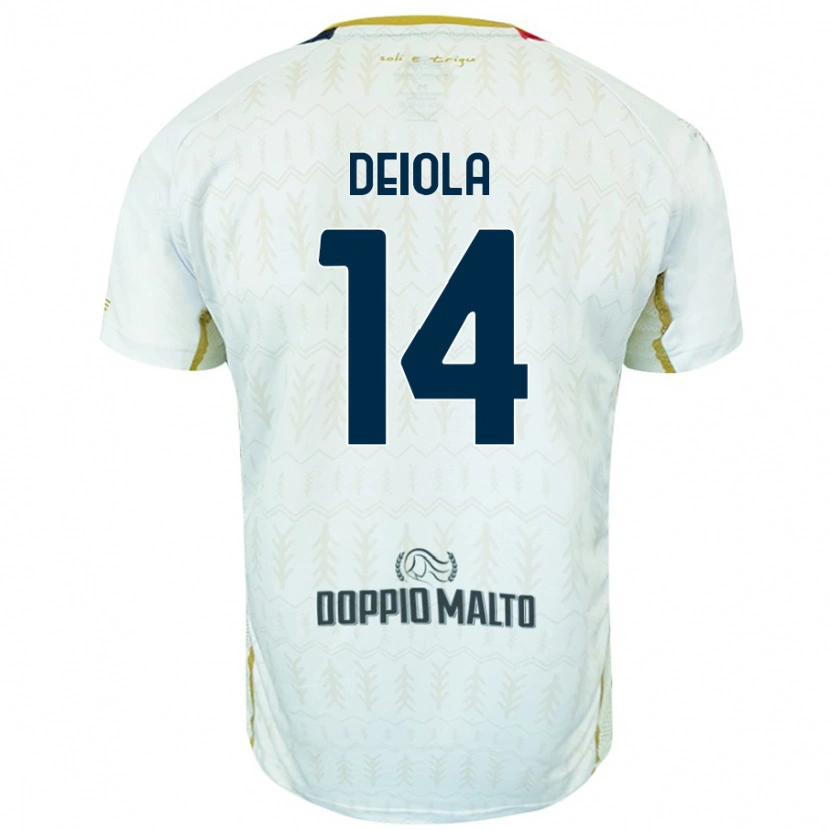 Danxen Damen Alessandro Deiola #14 Weiß Auswärtstrikot Trikot 2024/25 T-Shirt Schweiz