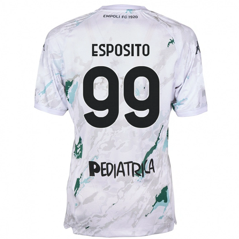 Danxen Damen Sebastiano Esposito #99 Grau Auswärtstrikot Trikot 2024/25 T-Shirt Schweiz