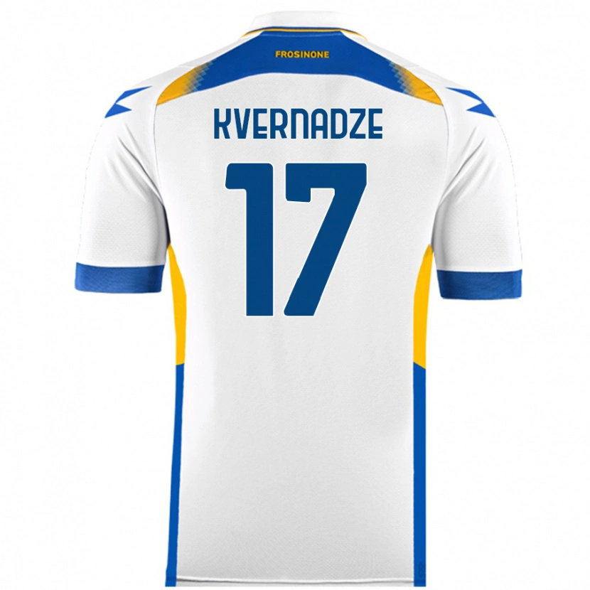 Danxen Damen Giorgi Kvernadze #17 Weiß Auswärtstrikot Trikot 2024/25 T-Shirt Schweiz