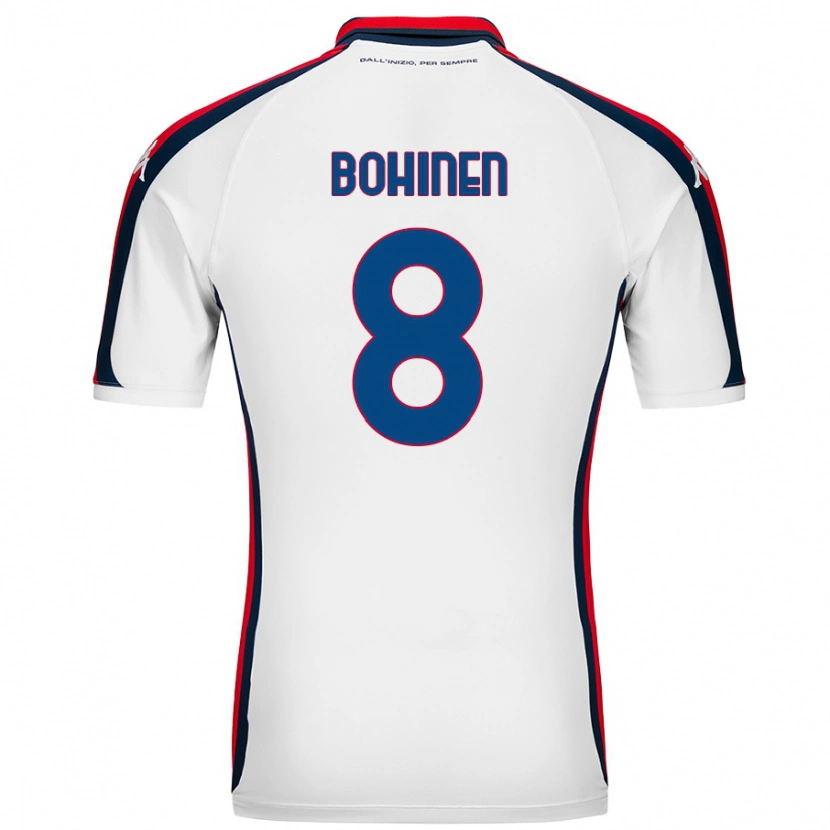 Danxen Damen Emil Bohinen #8 Weiß Auswärtstrikot Trikot 2024/25 T-Shirt Schweiz