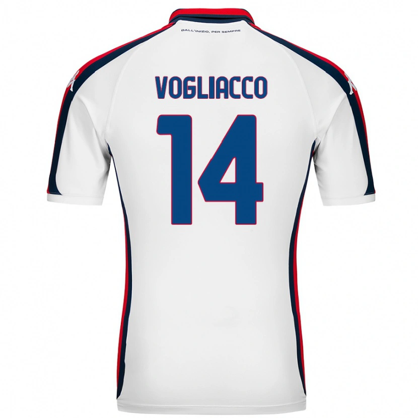 Danxen Damen Alessandro Vogliacco #14 Weiß Auswärtstrikot Trikot 2024/25 T-Shirt Schweiz