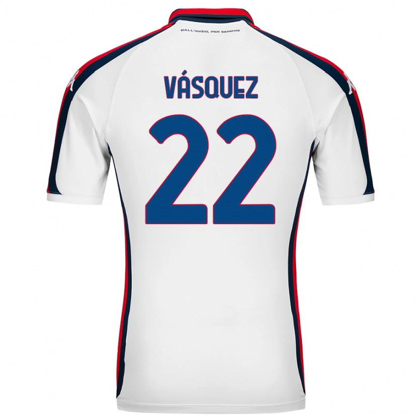 Danxen Damen Johan Vásquez #22 Weiß Auswärtstrikot Trikot 2024/25 T-Shirt Schweiz