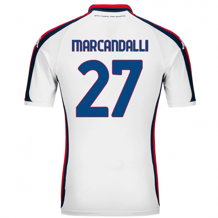Danxen Damen Alessandro Marcandalli #27 Weiß Auswärtstrikot Trikot 2024/25 T-Shirt Schweiz