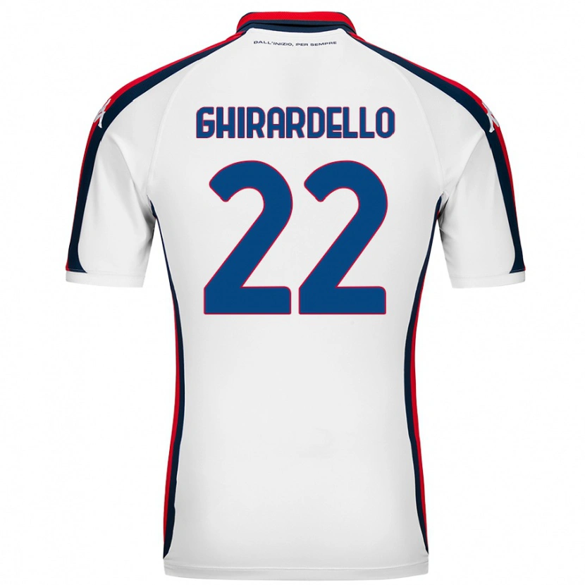 Danxen Damen Tommaso Ghirardello #22 Weiß Auswärtstrikot Trikot 2024/25 T-Shirt Schweiz