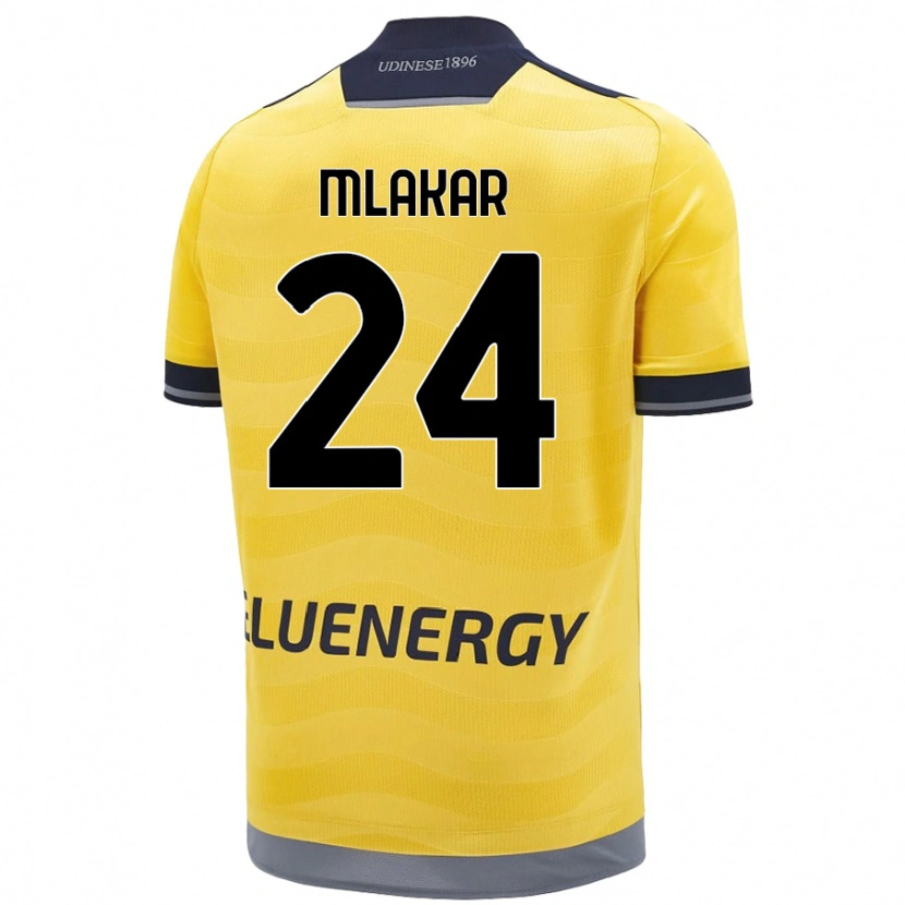 Danxen Damen Lorenzo Mlakar #24 Golden Auswärtstrikot Trikot 2024/25 T-Shirt Schweiz