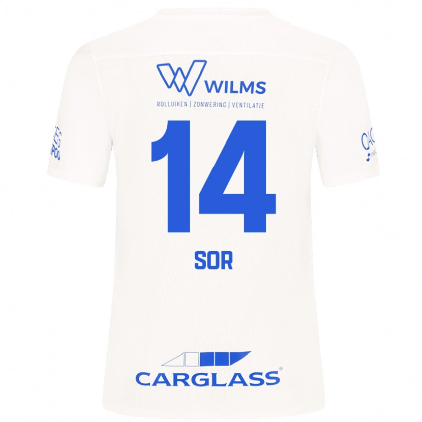Danxen Damen Yira Sor #14 Weiß Auswärtstrikot Trikot 2024/25 T-Shirt Schweiz