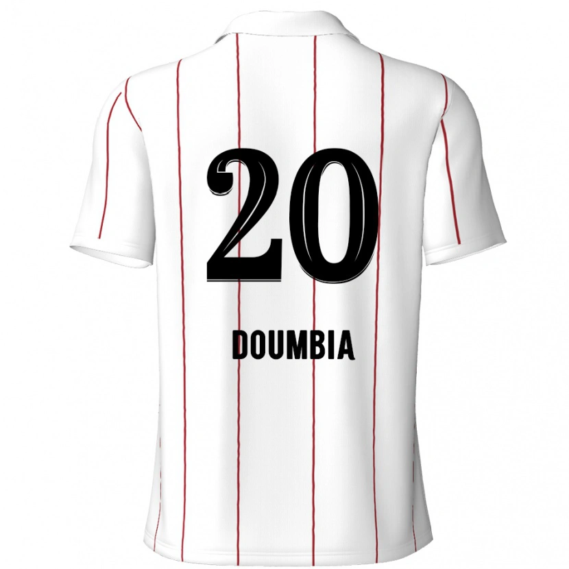Danxen Damen Mahamadou Doumbia #20 Weiß Schwarz Auswärtstrikot Trikot 2024/25 T-Shirt Schweiz