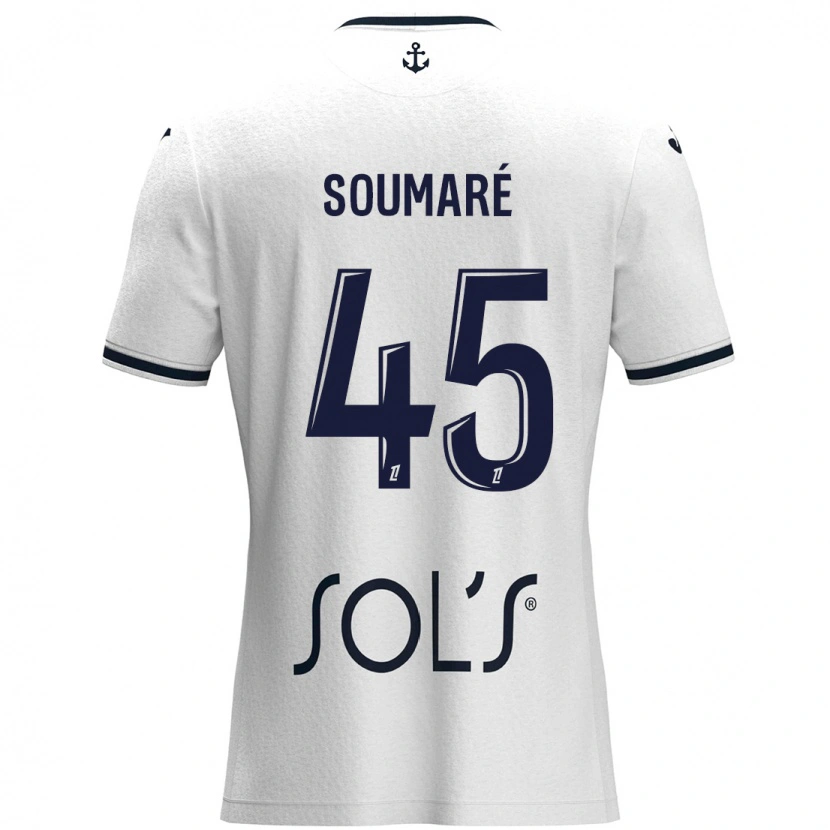 Danxen Damen Issa Soumaré #45 Weiß Dunkelblau Auswärtstrikot Trikot 2024/25 T-Shirt Schweiz