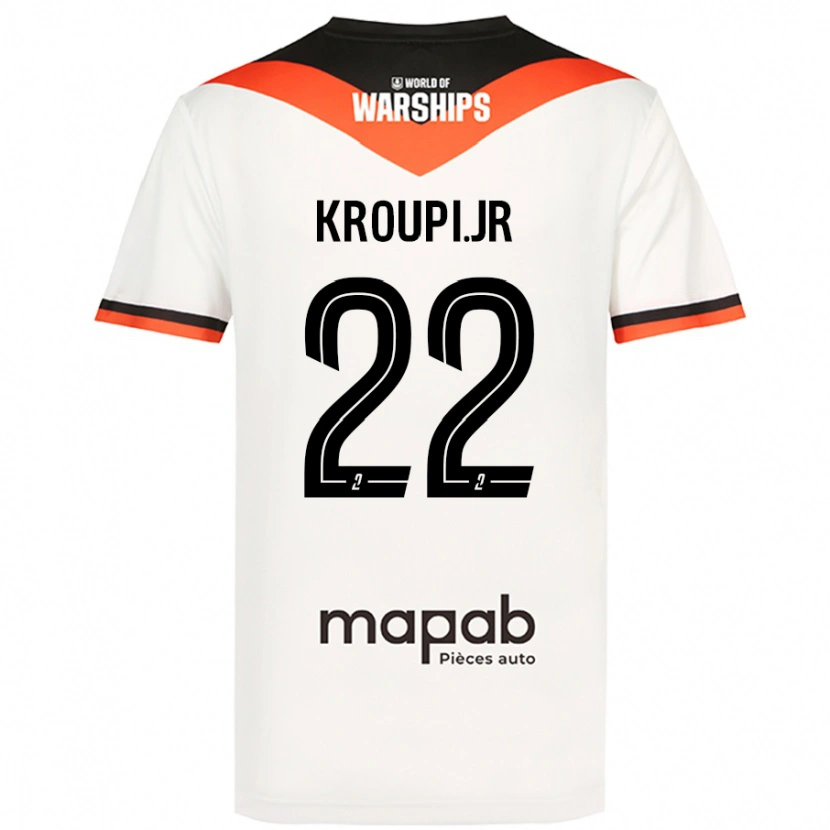 Danxen Damen Eli Junior Kroupi #22 Weiß Auswärtstrikot Trikot 2024/25 T-Shirt Schweiz