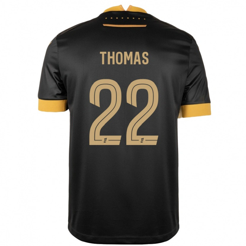 Danxen Damen Sorba Thomas #22 Schwarz Braun Auswärtstrikot Trikot 2024/25 T-Shirt Schweiz
