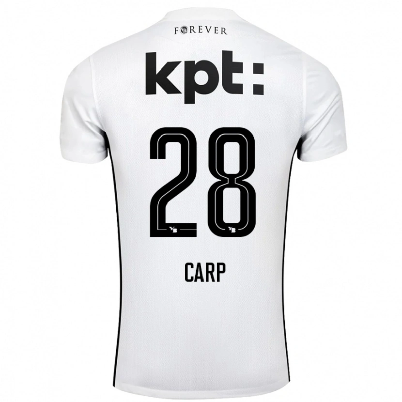 Danxen Damen Cristina Carp #28 Weiß Schwarz Auswärtstrikot Trikot 2024/25 T-Shirt Schweiz