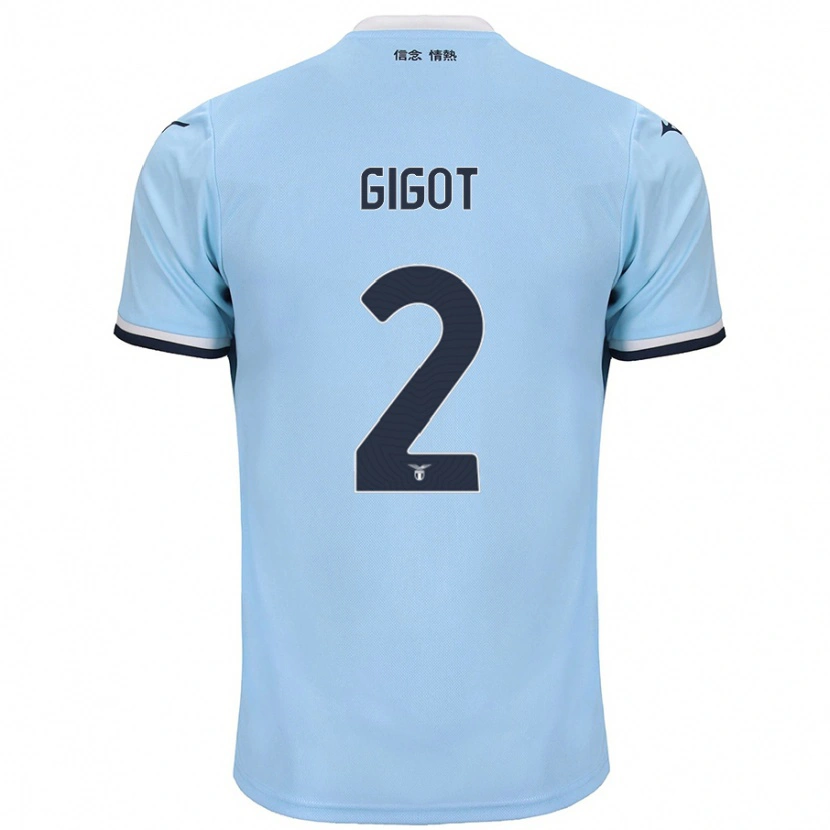 Danxen Kinder Samuel Gigot #2 Blau Heimtrikot Trikot 2024/25 T-Shirt Schweiz