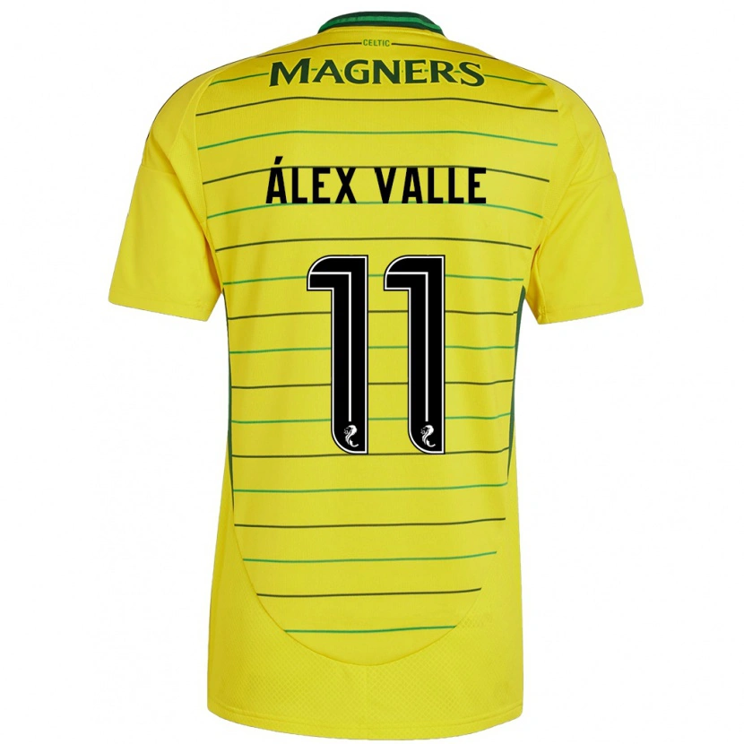Danxen Kinder Álex Valle #11 Gelb Auswärtstrikot Trikot 2024/25 T-Shirt Schweiz