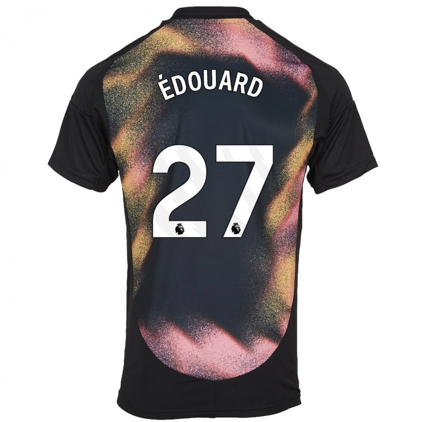 Danxen Kinder Odsonne Edouard #27 Schwarz Weiß Auswärtstrikot Trikot 2024/25 T-Shirt Schweiz