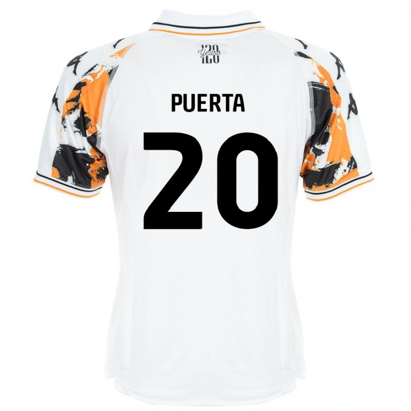 Danxen Kinder Gustavo Puerta #20 Weiß Auswärtstrikot Trikot 2024/25 T-Shirt Schweiz