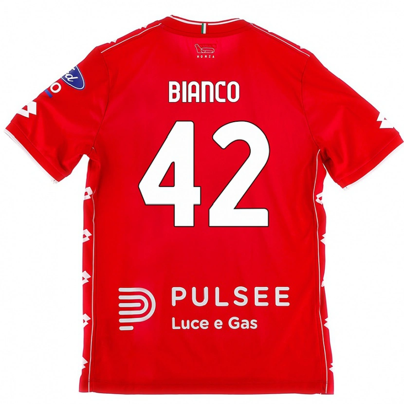 Danxen Kinder Alessandro Bianco #42 Rot Weiß Heimtrikot Trikot 2024/25 T-Shirt Schweiz