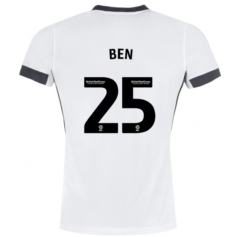 Danxen Kinder Ben Davies #25 Weiß Schwarz Auswärtstrikot Trikot 2024/25 T-Shirt Schweiz