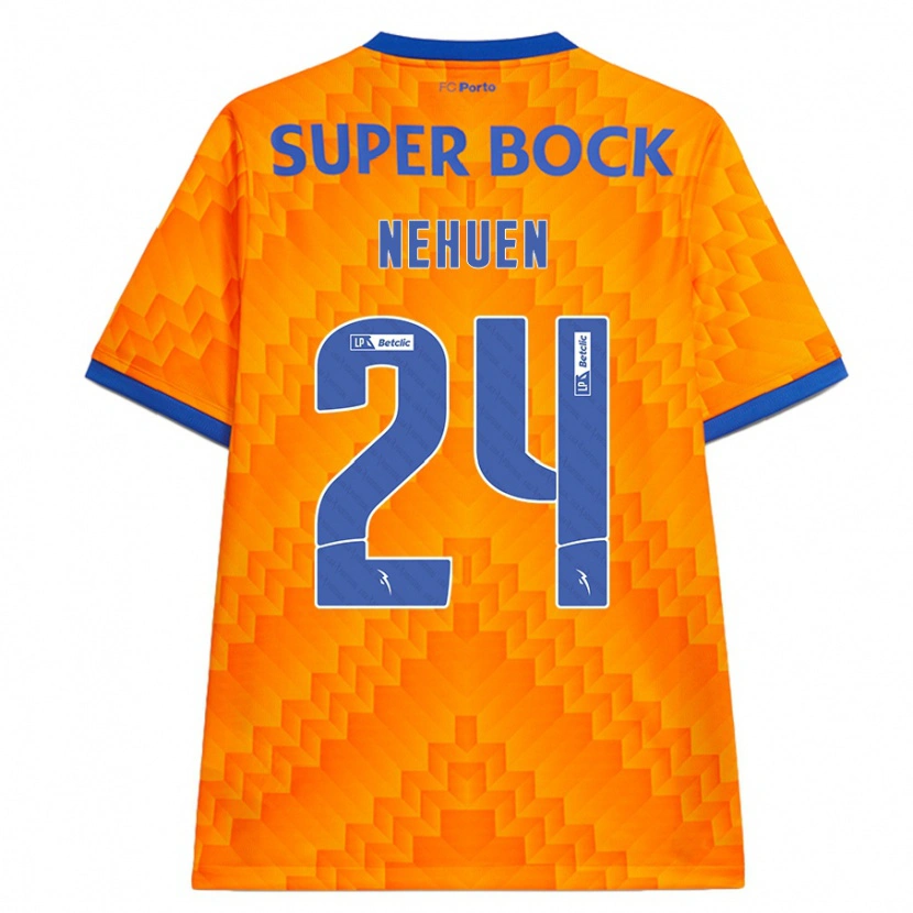 Danxen Kinder Nehuén Pérez #24 Orange Auswärtstrikot Trikot 2024/25 T-Shirt Schweiz