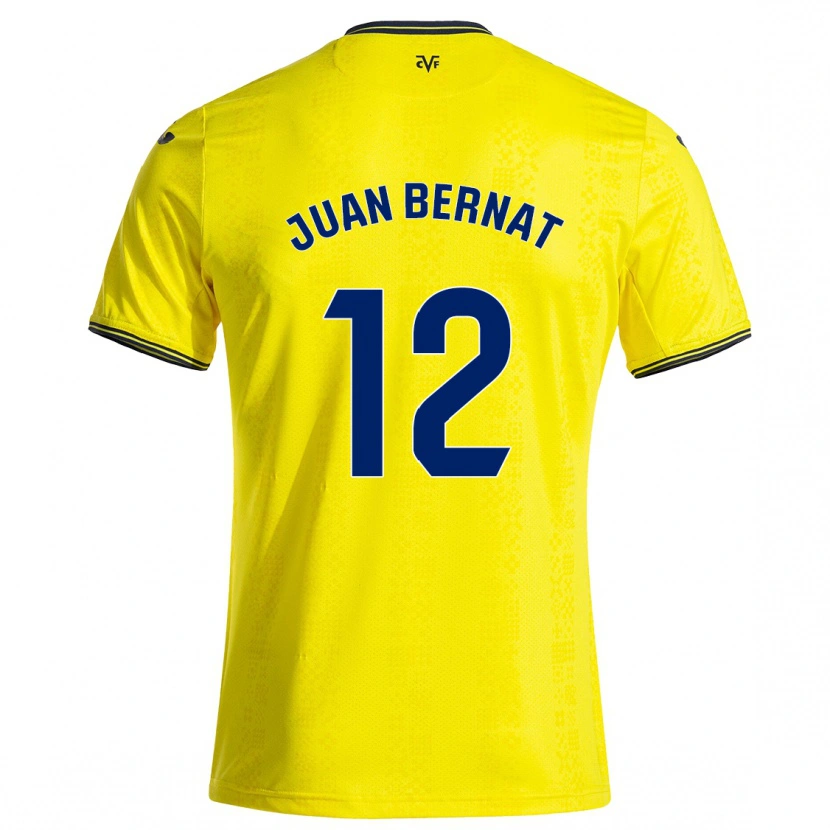 Danxen Herren Juan Bernat #12 Gelb Schwarz Heimtrikot Trikot 2024/25 T-Shirt Schweiz