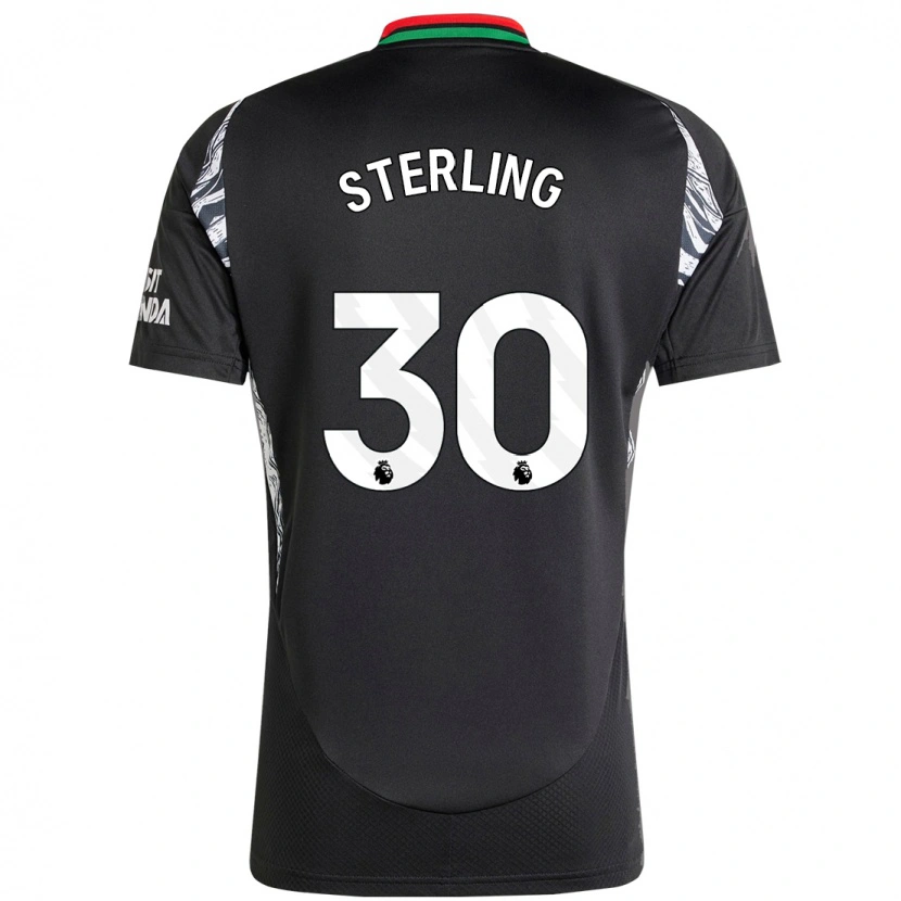 Danxen Herren Raheem Sterling #30 Schwarz Auswärtstrikot Trikot 2024/25 T-Shirt Schweiz