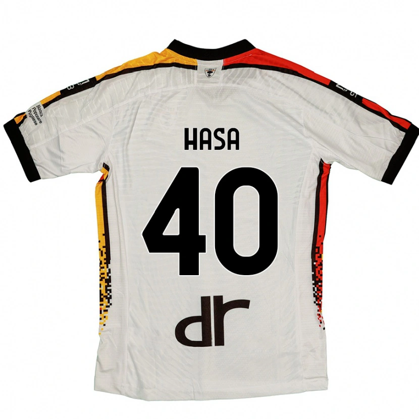 Danxen Herren Luis Hasa #40 Weiß Schwarz Auswärtstrikot Trikot 2024/25 T-Shirt Schweiz