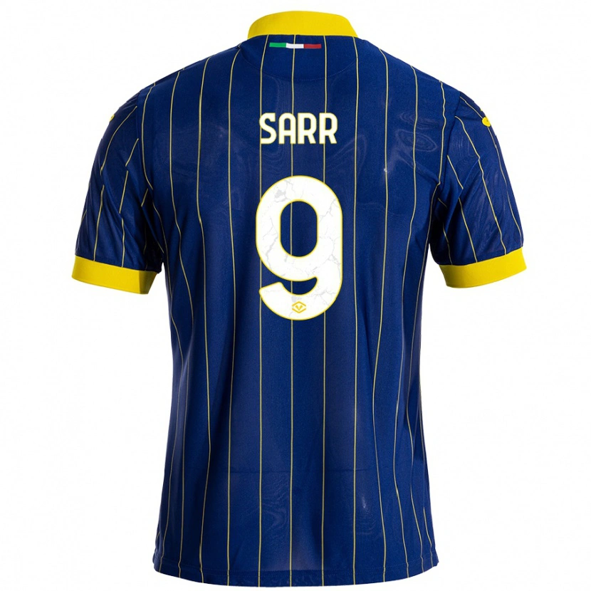 Danxen Herren Amin Sarr #9 Blau Gelb Heimtrikot Trikot 2024/25 T-Shirt Schweiz