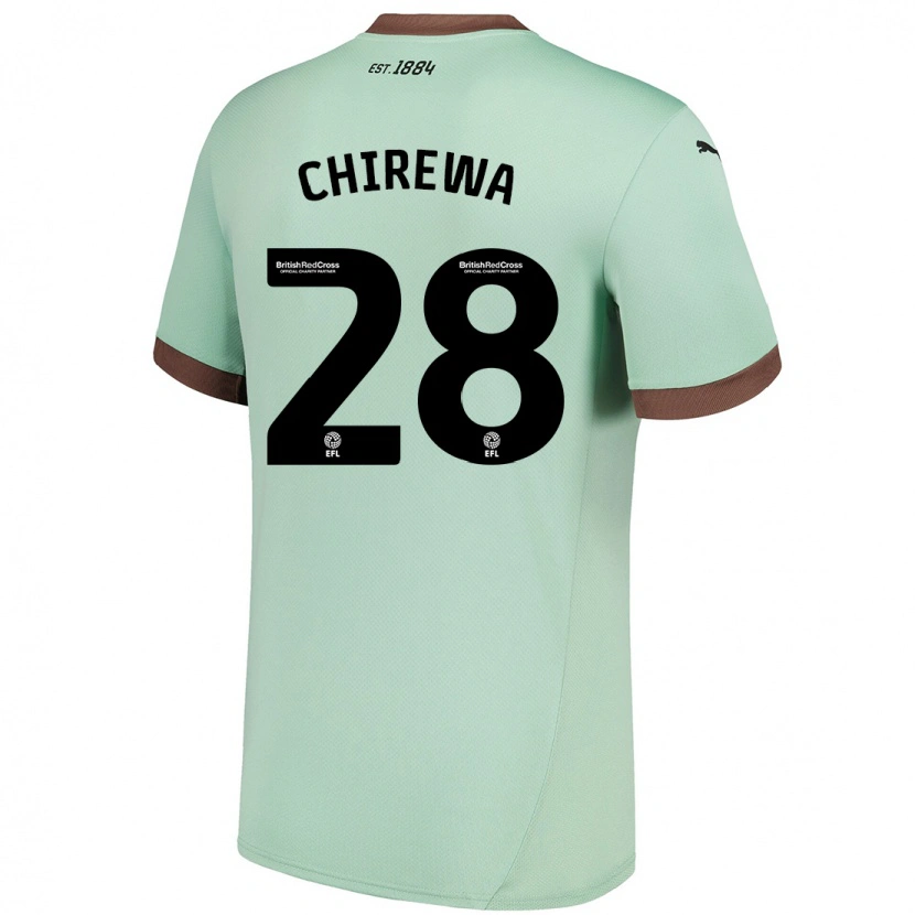 Danxen Herren Tawanda Chirewa #28 Blassgrün Auswärtstrikot Trikot 2024/25 T-Shirt Schweiz