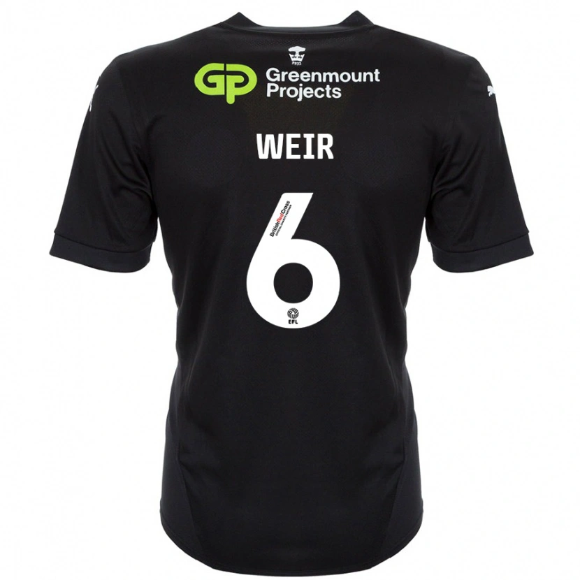 Danxen Herren Jensen Weir #6 Schwarz Auswärtstrikot Trikot 2024/25 T-Shirt Schweiz