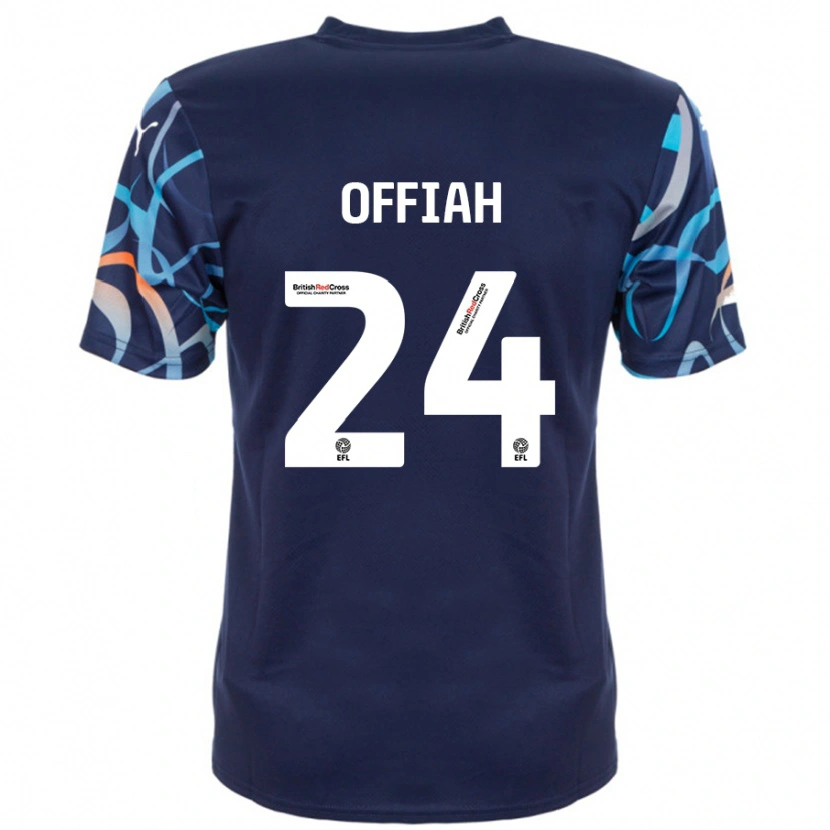 Danxen Herren Odel Offiah #24 Marineblau Auswärtstrikot Trikot 2024/25 T-Shirt Schweiz