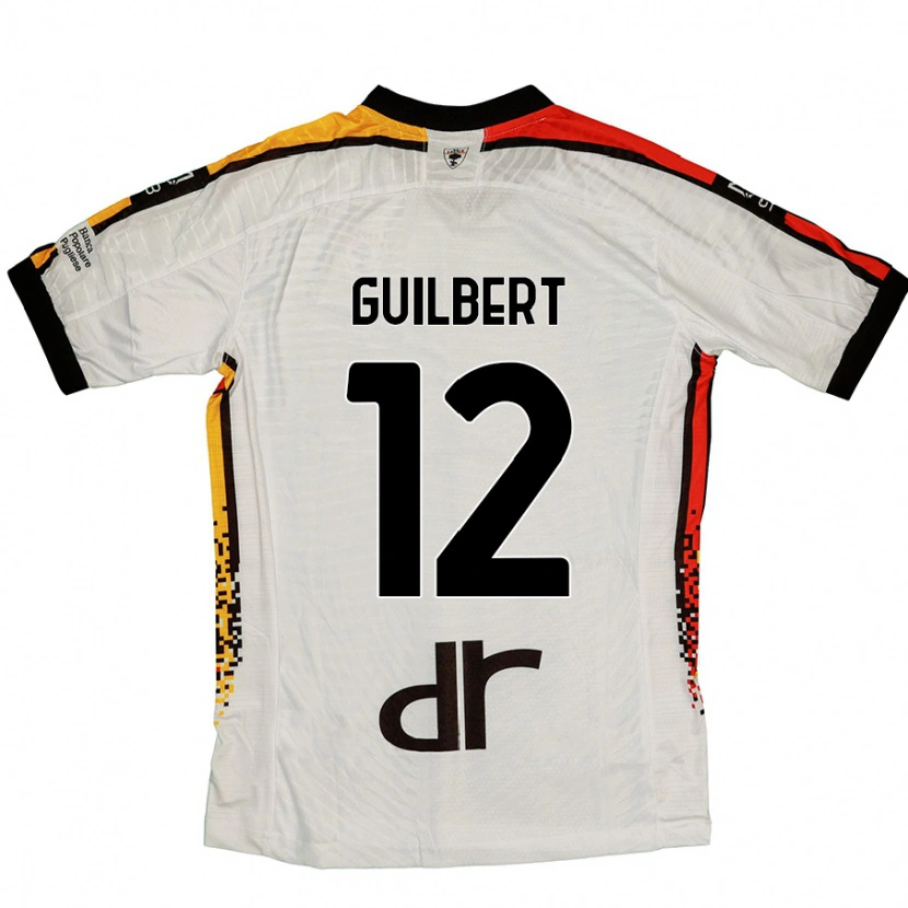 Danxen Herren Frédéric Guilbert #12 Weiß Schwarz Auswärtstrikot Trikot 2024/25 T-Shirt Schweiz